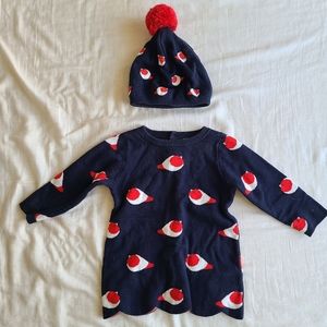 Jacadi knit dress and hat